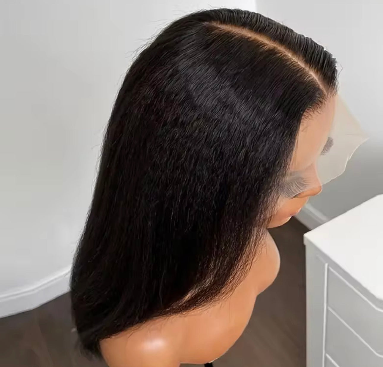 Kinky straight lace wig 13*4 human hair