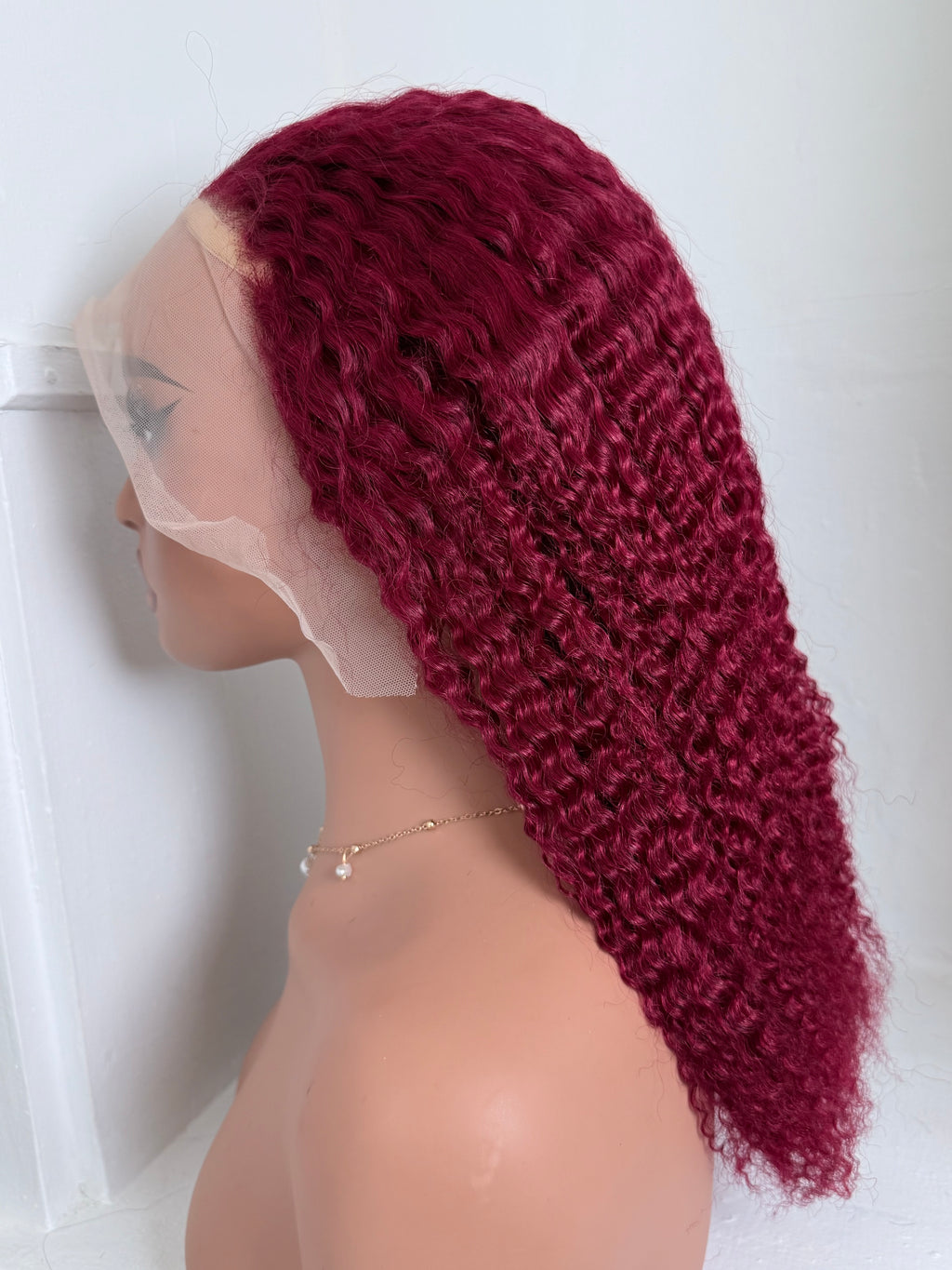 Burgundy Wig Kinky Culy 13*4