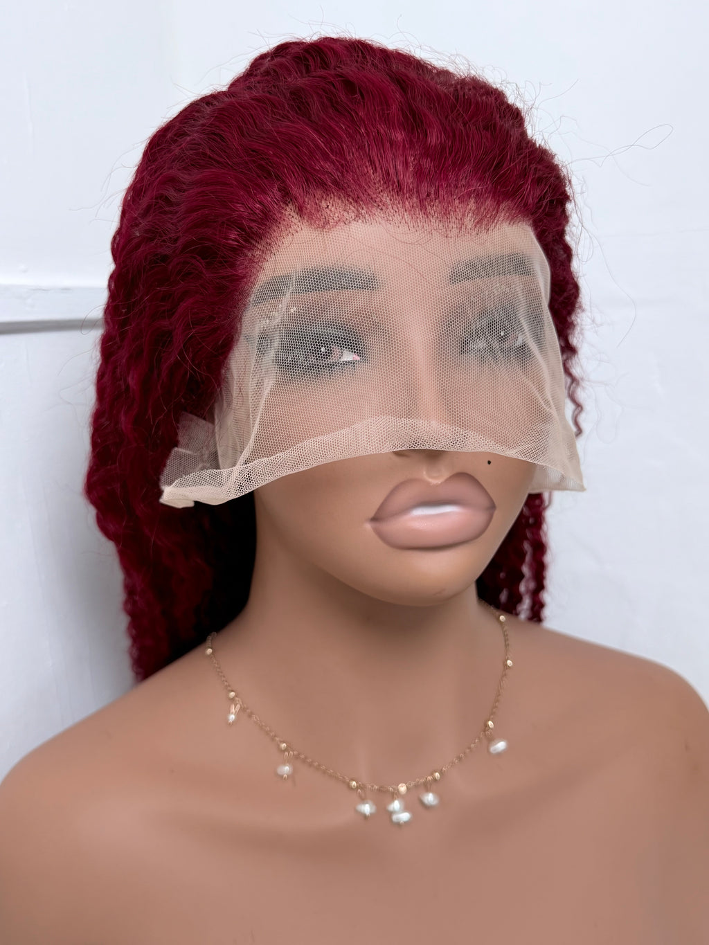 Burgundy Wig Kinky Culy 13*4